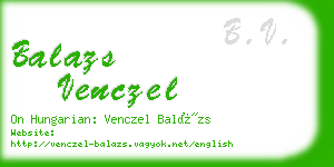 balazs venczel business card